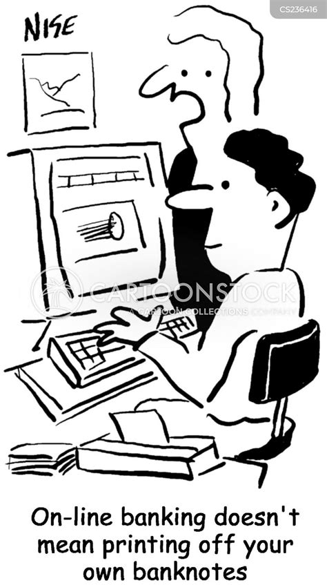 On Line Banking Cartoons And Comics Funny Pictures From Cartoonstock