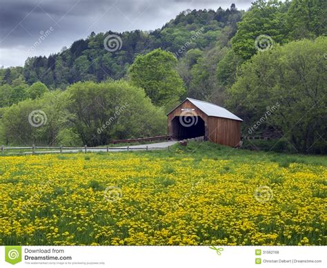 Covered Bridge In Vermont Usa Royalty Free Stock Photos