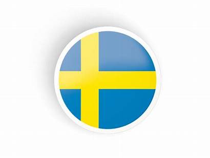 Sweden Icon Round Flag Swedish Concave Smp