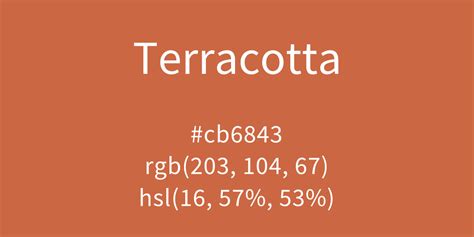 Terracotta Color Code Is Cb6843