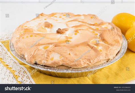 Whole Fresh Lemon Meringue Pie On Stock Photo Shutterstock