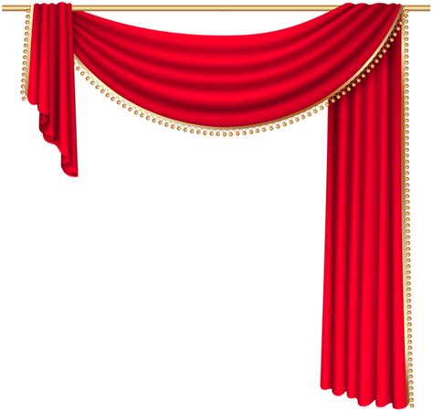 Red Curtain Transparent PNG Clip Art Image | Curtains vector, Red curtains, Curtains