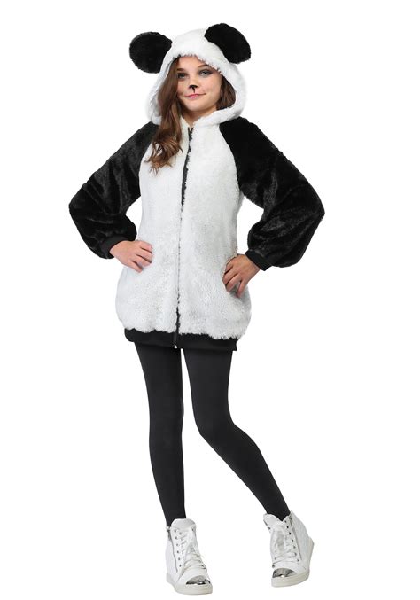 Panda Costume Hoodie For Girls