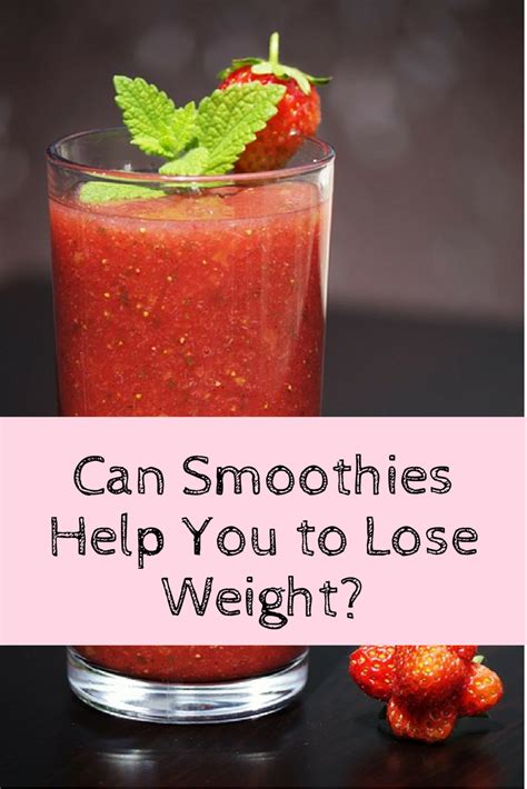 Healthy Drinks Unlimited Can Smoothies Help You To Lose
