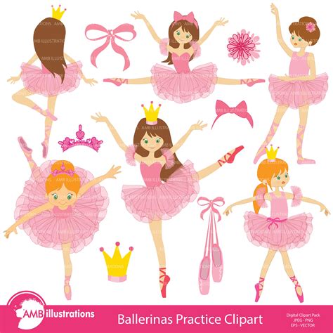 Ballerina Ballet Clipart Amb 232 ~ Illustrations