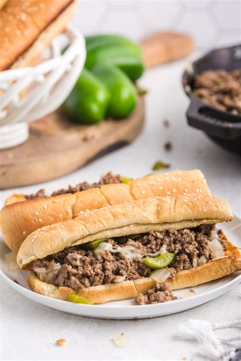 Stir in steak sauce and beef broth, season with salt and pepper. Philly Cheesesteak Sloppy Joes - Easy Budget Recipes