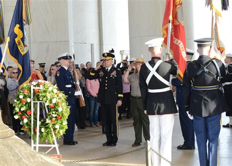 Wreath Laying Ceremony Honors Jeffersons 271st Birthday Article