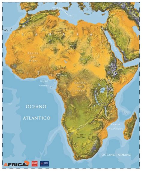 Mappa Politica E Fisica Dellafrica Rivista Africa