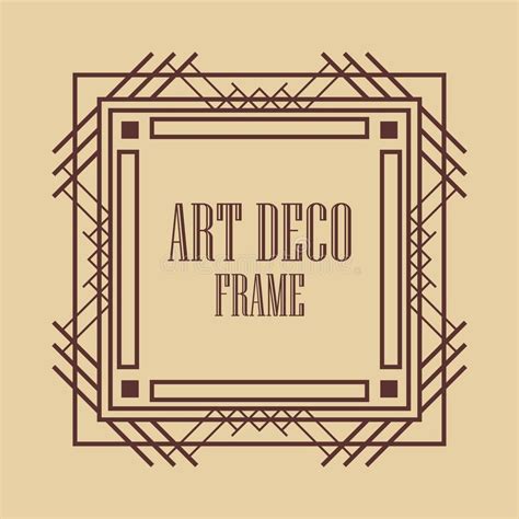 Art Deco Frame Stock Vector Illustration Of Detail 119588855