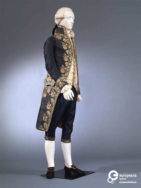 C 1790s Italian Three Piece Suit 18th Century Fashion Fashion