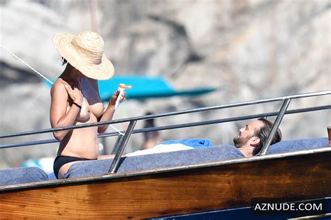 Sophie Marceau Topless WithÂ Cyril Lignac In Capri Aznude