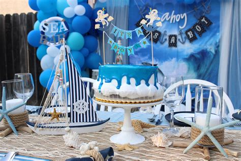 Ahoy Its A Boy Nautical Baby Shower Party Design Styling And