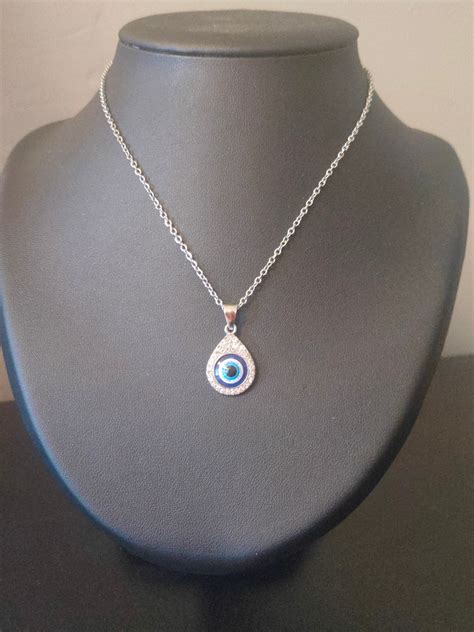 women s blue turkish udjat evil eye necklace protective eye jewelry udjat eye protection