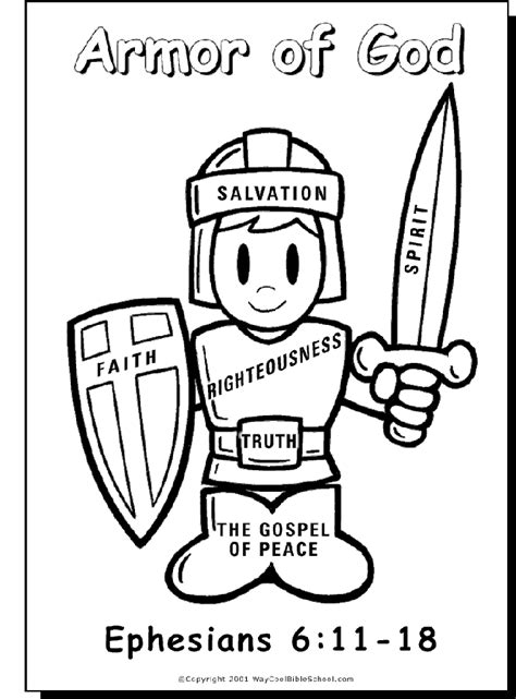 The armor pictures included in armor of god coloring pages free. armour of god Colouring Pages | Sunday school kids, Bible ...
