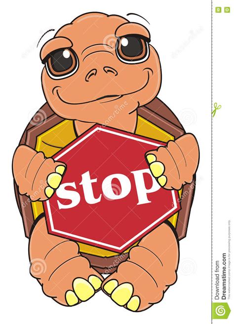 Turtle Stop Ocean Plastic Pollution Concept Vector Illustration