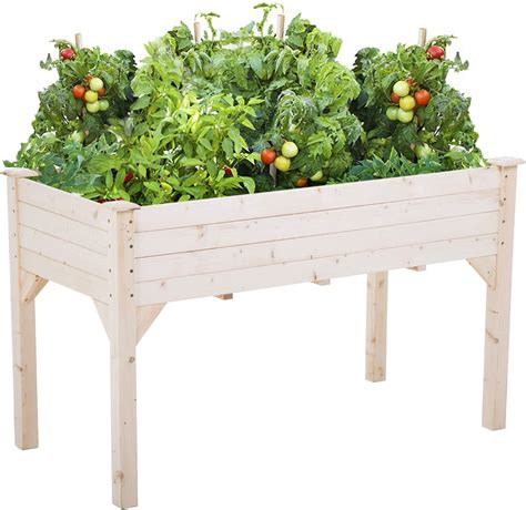 Buy Raised Garden Bedelevated Wood Planter Box Outdoor And Indoor