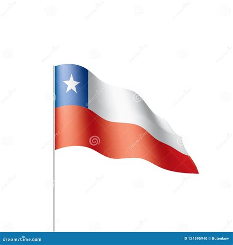 Bandeira Do Chile Ilustração Do Vetor Ilustração do Vetor Ilustração