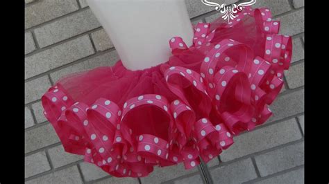 How To Make A Ribbon Trim Tutu By Just Add A Bow Youtube
