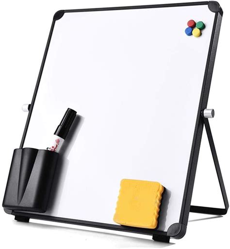 Magnetic Whiteboard Magnetic Board Writeable White Small Desktop