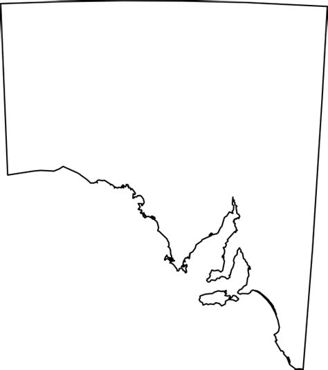 Outline Map Of Australia With States