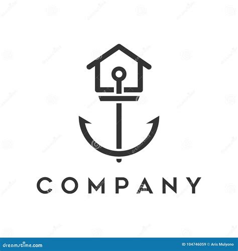 Logo Of The Anchor House Stock Vector Illustration Of Decor 104746059