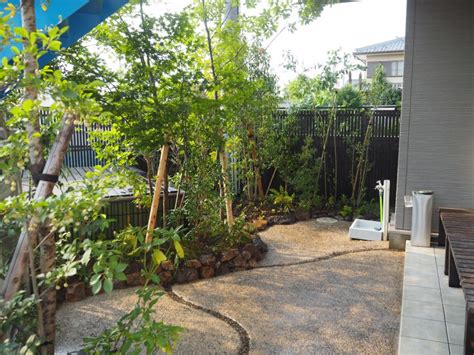 潤いのある休憩所をつくる 伊勢崎市K社 - 雑木の庭、庭づくり、水はけ改善、環境改善、お庭に関する ことなら中央園芸