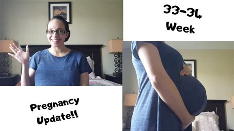33 34 Week Pregnancy Update Bumpdate Youtube