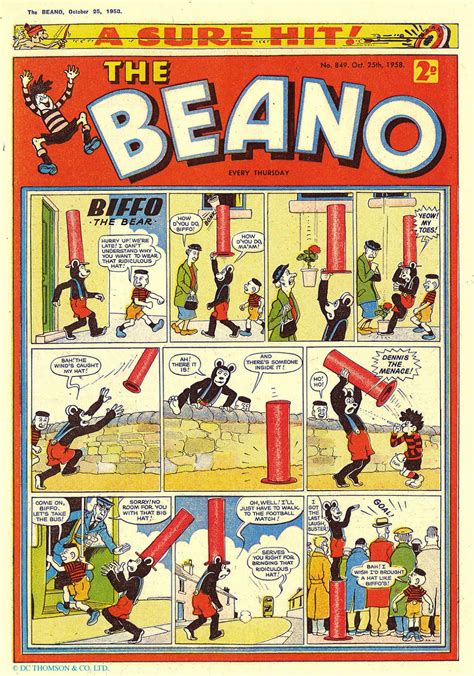 Blimey The Blog Of British Comics Beano Bits And Bobs From The 1950s