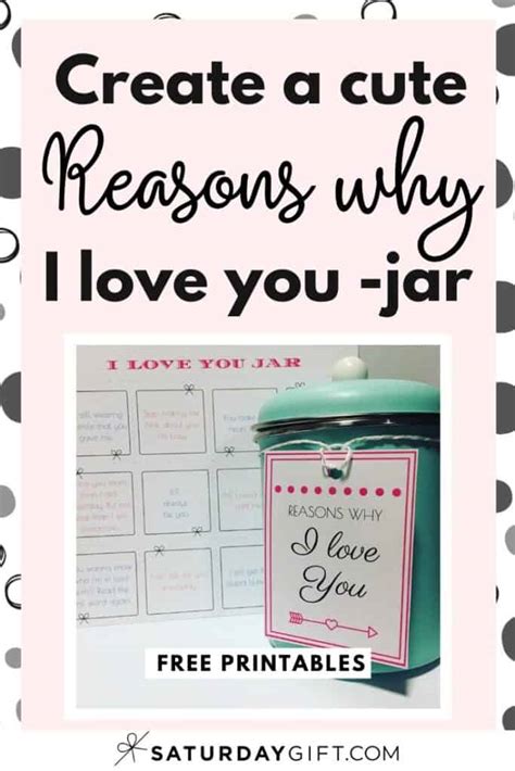 365 Reasons Why I Love You Jar Ideas