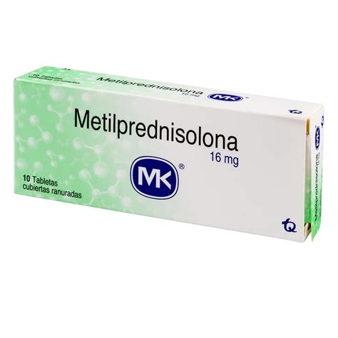 Metilprednisolona 16 Mg 10 Tabletas Mk Farmaprime