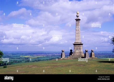 Coombe Hill Monument Buckinghamshire Chiltern Hills Thames Valley Stock