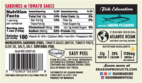 Sardines Season Brand Sustainable Canned Seafood