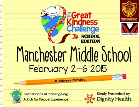 The Great Kindness Challenge Runs This Week At Manchester Middle School