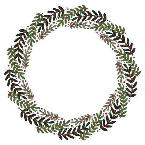 Premium Vector Christmas Wreath Design Vector