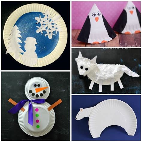 Winter Paper Plate Crafts For Kids