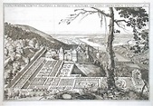Antique map - Scenographia Hortvs Palatinvs a Frederico V. Electore ...