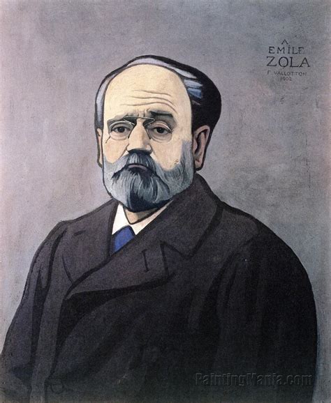 Decorative Portrait Of Emile Zola Felix Vallotton Paintings