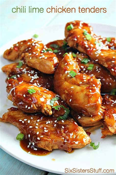 We are family and friends. Baked Chili Lime Chicken Tenders on SixSistersStuff.com ...