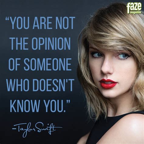 Taylor Swift Quote On Black Background With Blonde Hair And Blue Eyes