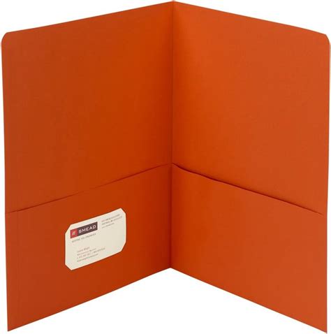 Smead Two Pocket Heavyweight Folder Letter Size Orange