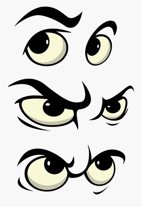 Transparent Sad Eyes Png Cartoon Eyes Different Expressions Free