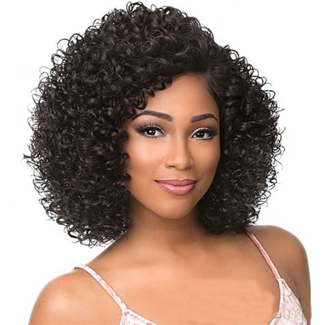 Short Jerry Curl Human Hair Wigs For Black Women Parvaty