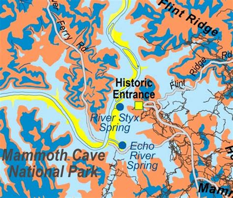 30 Caves In Kentucky Map Maps Database Source