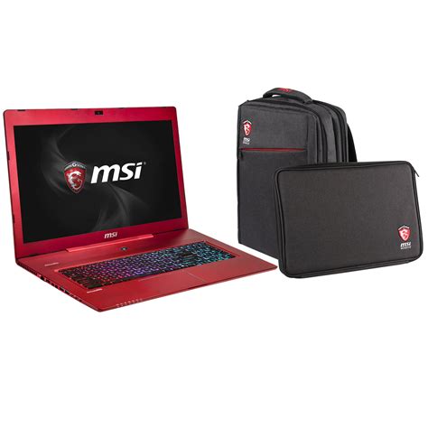 Choisir son cartable, idéal pour ranger votre ipad ou votre portefeuille, ou un sac de sport pour aller à la gym. MSI GS70 2QE-677FR Stealth Pro Rouge + Sac à dos MSI ...