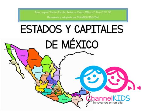 Estado Y Capitales De Mexico Estados Y Capitales De MÉxico Idea