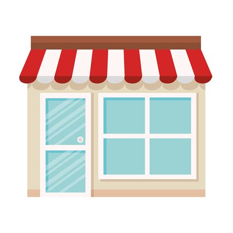 Storefront Store Shop Facade On White Background 5164506 Vector Art At