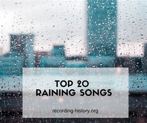 20 Best Raining Songs You Should Listen To Songs With Rain In The Title