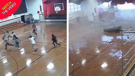 Powerful Storm Rips Roof Off School Gym As Students Flee In Terror