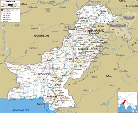 Maps Of Pakistan Detailed Map Of Pakistan In English Tourist Map The