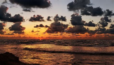Beautiful Red Ocean Sunset Stock Image Image Of Sunset 32262235